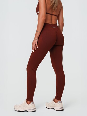 Skinny Leggings 'Hue' de la neverover pe maro