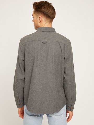mazine Regular Fit Hemd ' Yarm Shirt ' in Grau