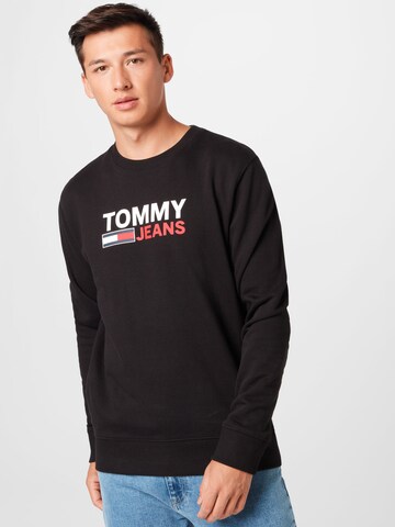 Tommy Jeans Collegepaita värissä musta: edessä