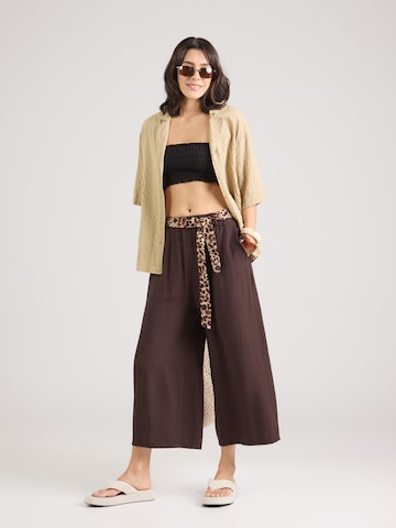 Wide Leg Pantalon 'Fa44lu' Hailys en marron