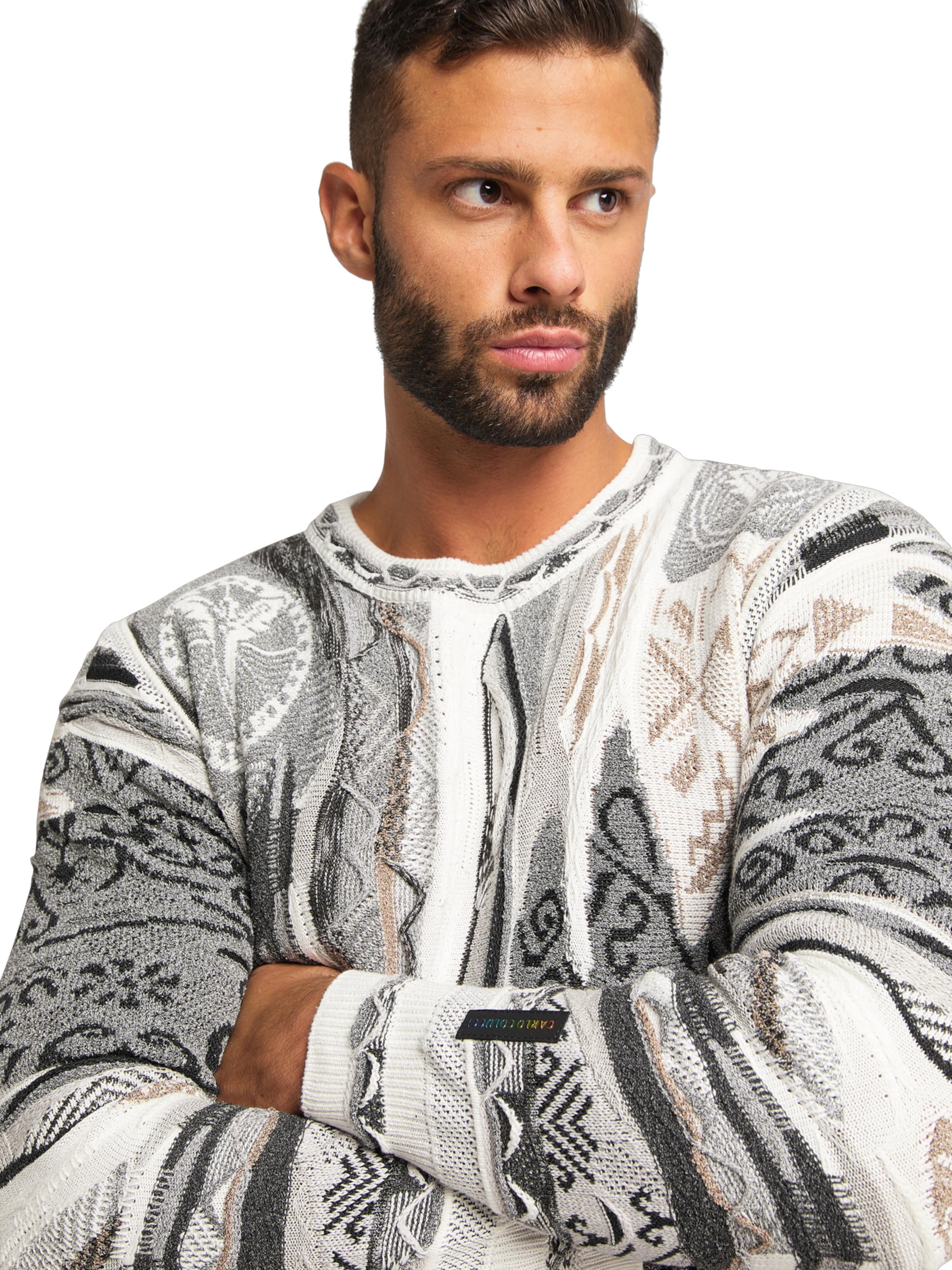Carlo Colucci Pullover in Grau
