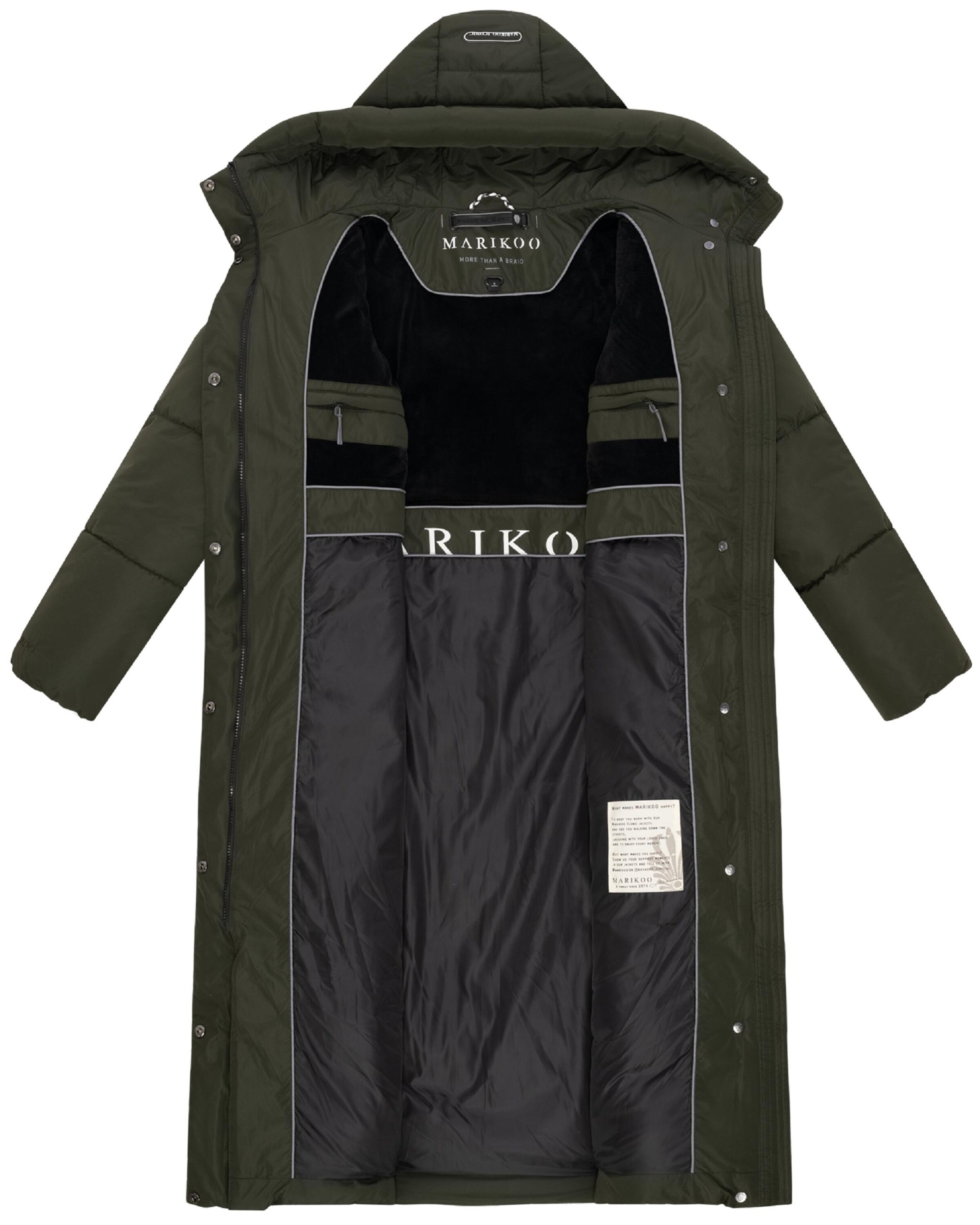 Manteau d’hiver MARIKOO en vert