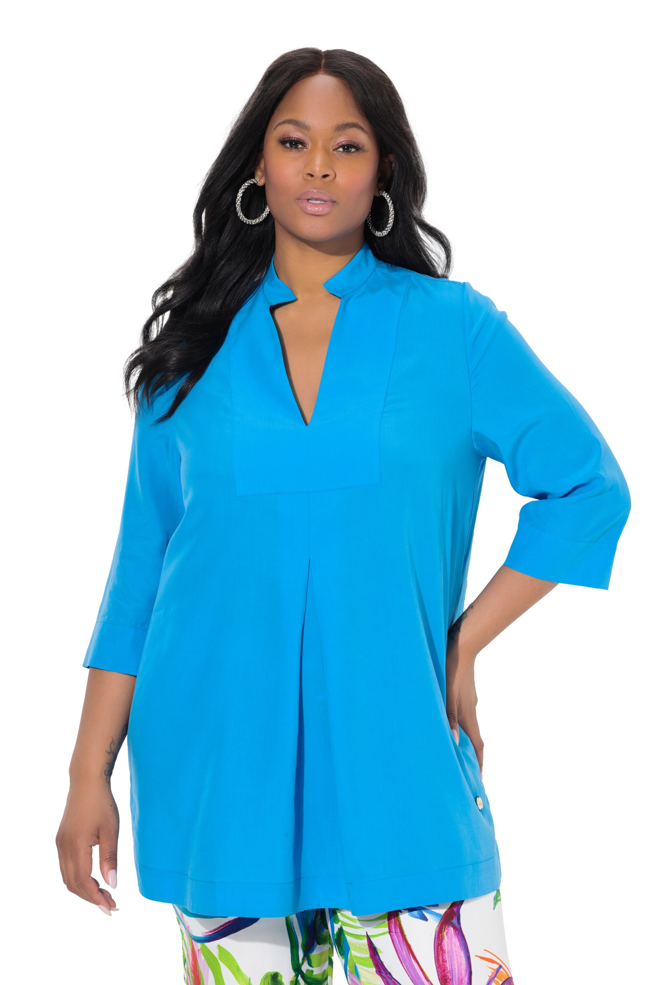 Ulla Popken Tunic in Blue: front