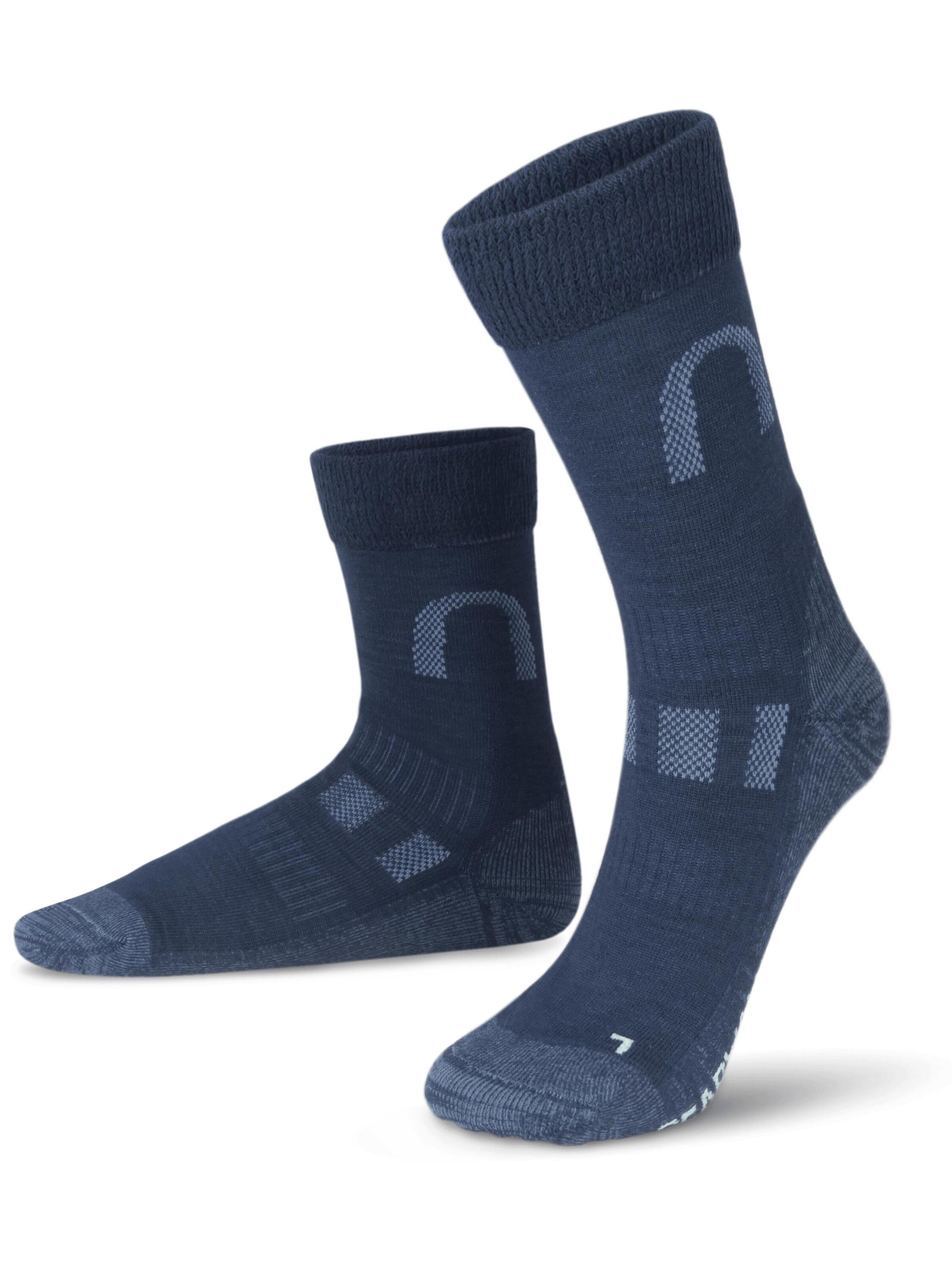 Chaussettes de sport normani en bleu : devant