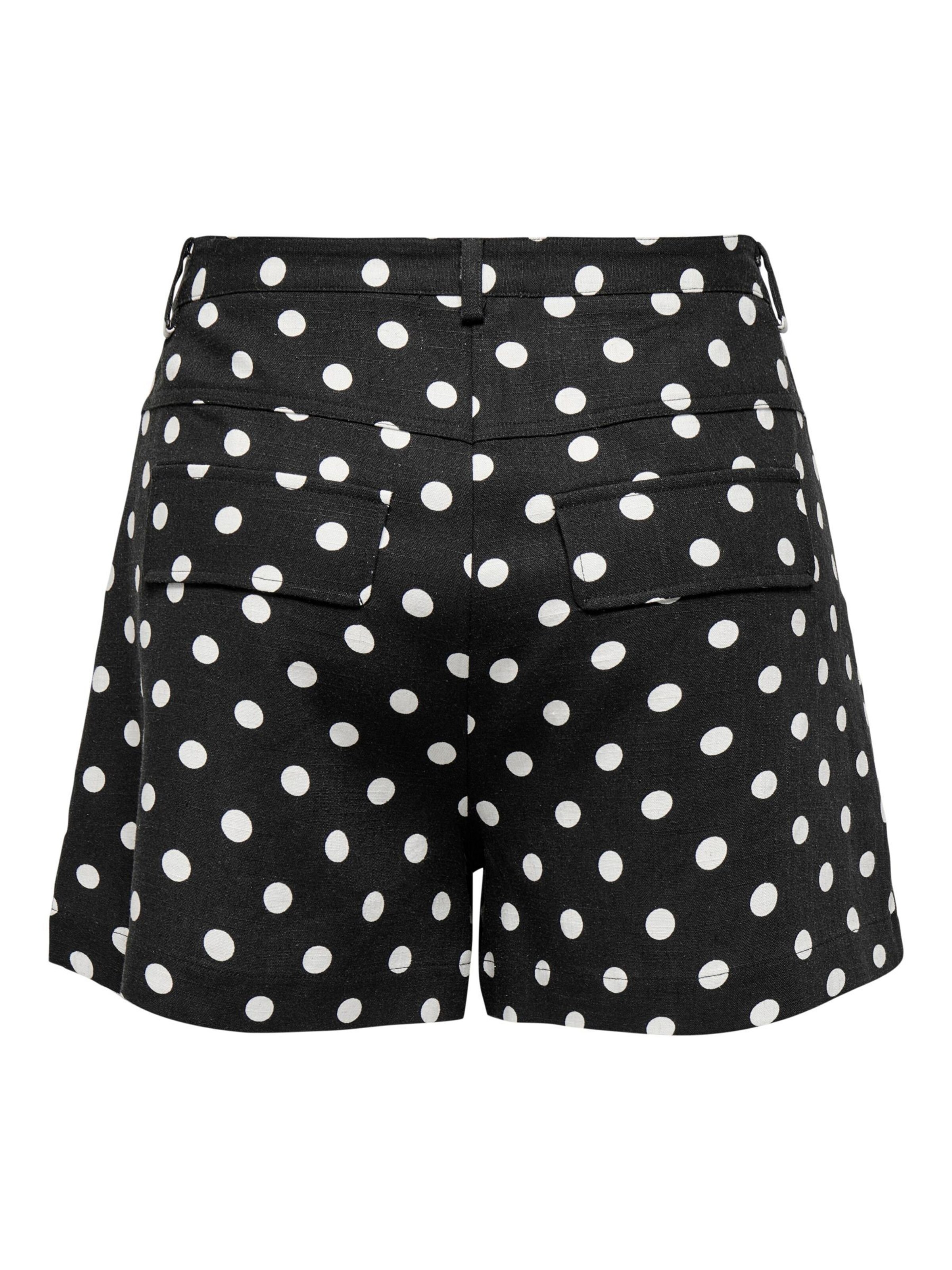 ONLY regular Bukser med lægfolder 'ONLTamila' i sort