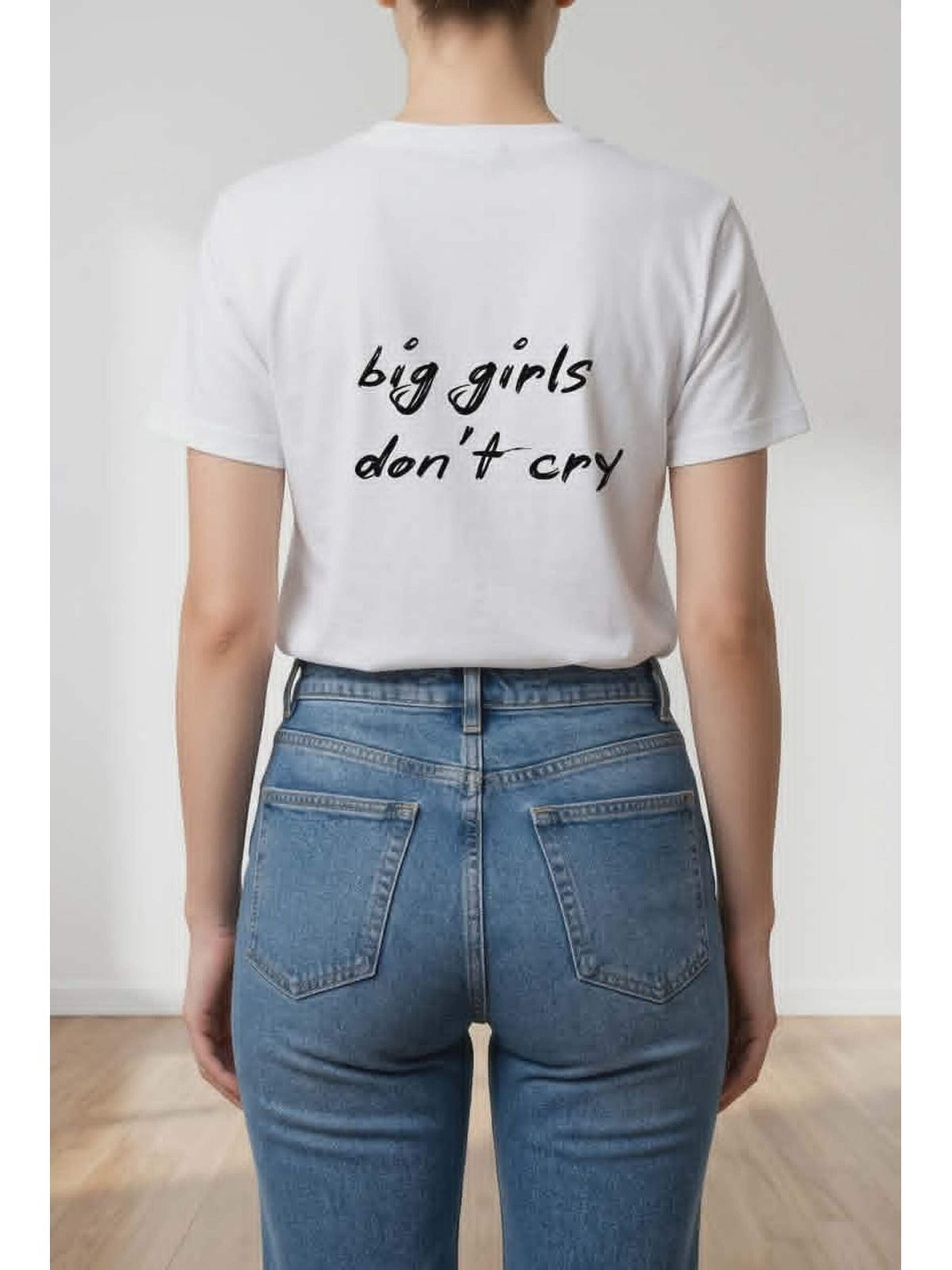 Printdistrict.dk Shirts 'Girl Power' i hvid