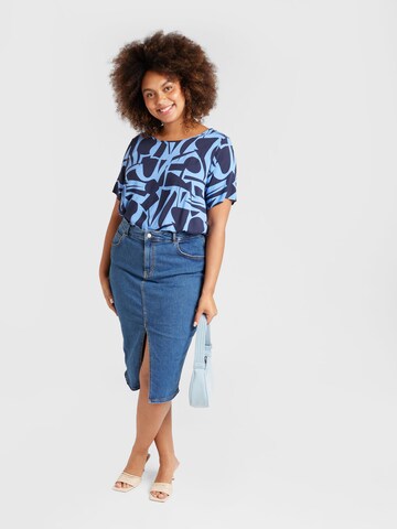 ONLY Carmakoma Blus 'CARNOVA' i blå