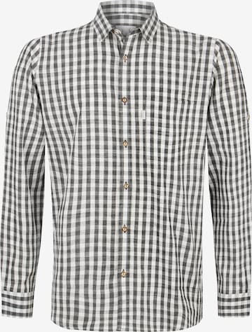 STOCKERPOINT Comfort fit Traditional button up shirt 'Marco' in Black: front