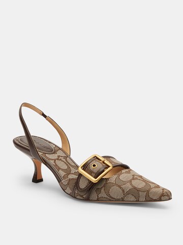 COACH - Zapatos destalonado 'Margot' en marrón