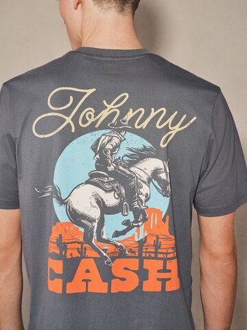 Next Tričko 'Johnny Cash' - Sivá