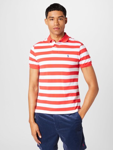 Tricou de la Polo Ralph Lauren pe roșu: față