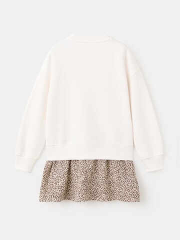 MANGO KIDS Obleka 'AWESOME' | bela barva