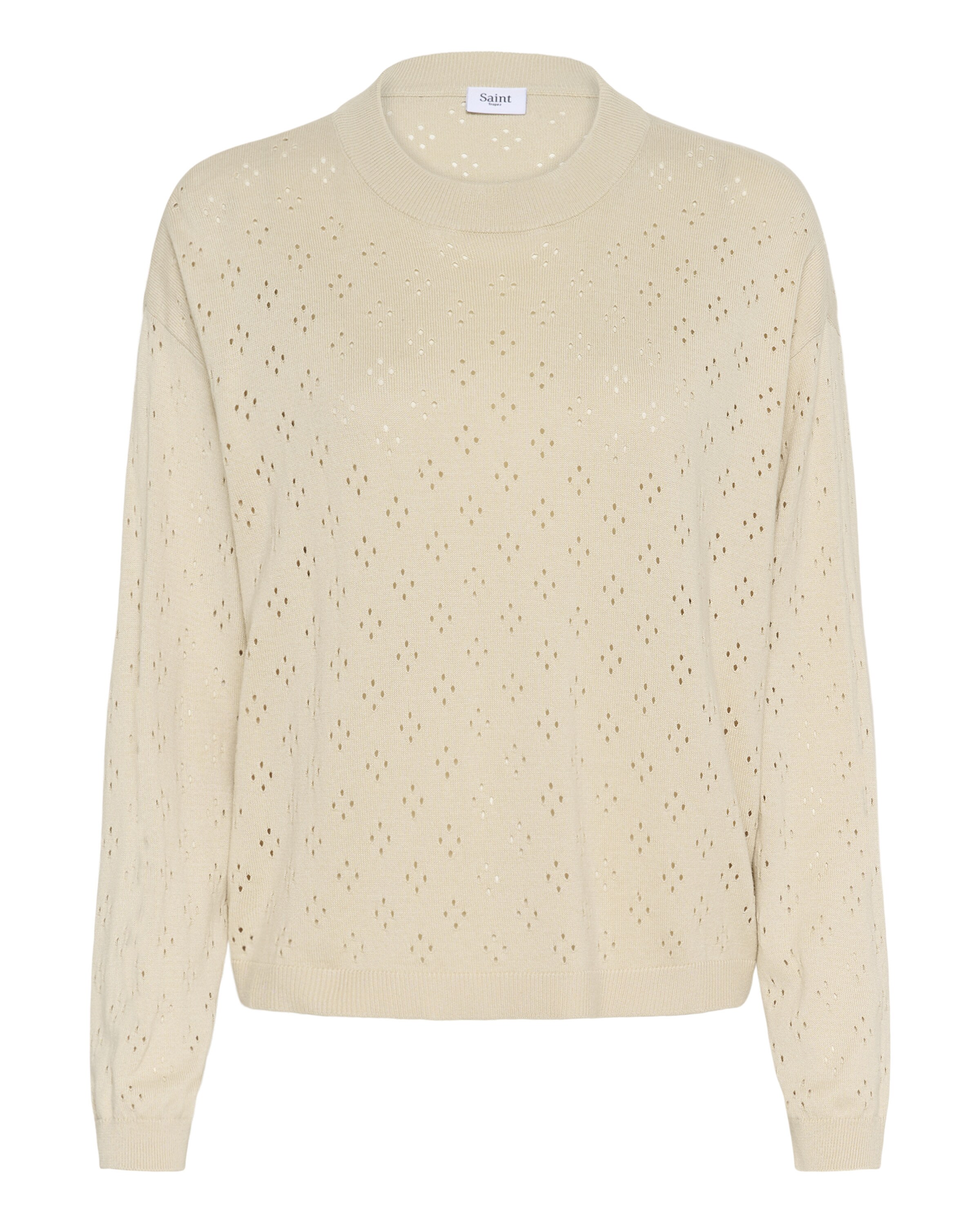 SAINT TROPEZ Pull-over 'OlineSZ' en L en beige, Vue avec produit