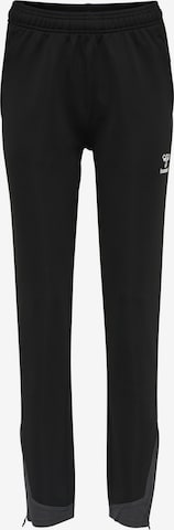 Hummel Slim fit Workout Pants in Black: front