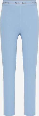 Skinny Pantalon de sport Calvin Klein Sport en bleu : devant
