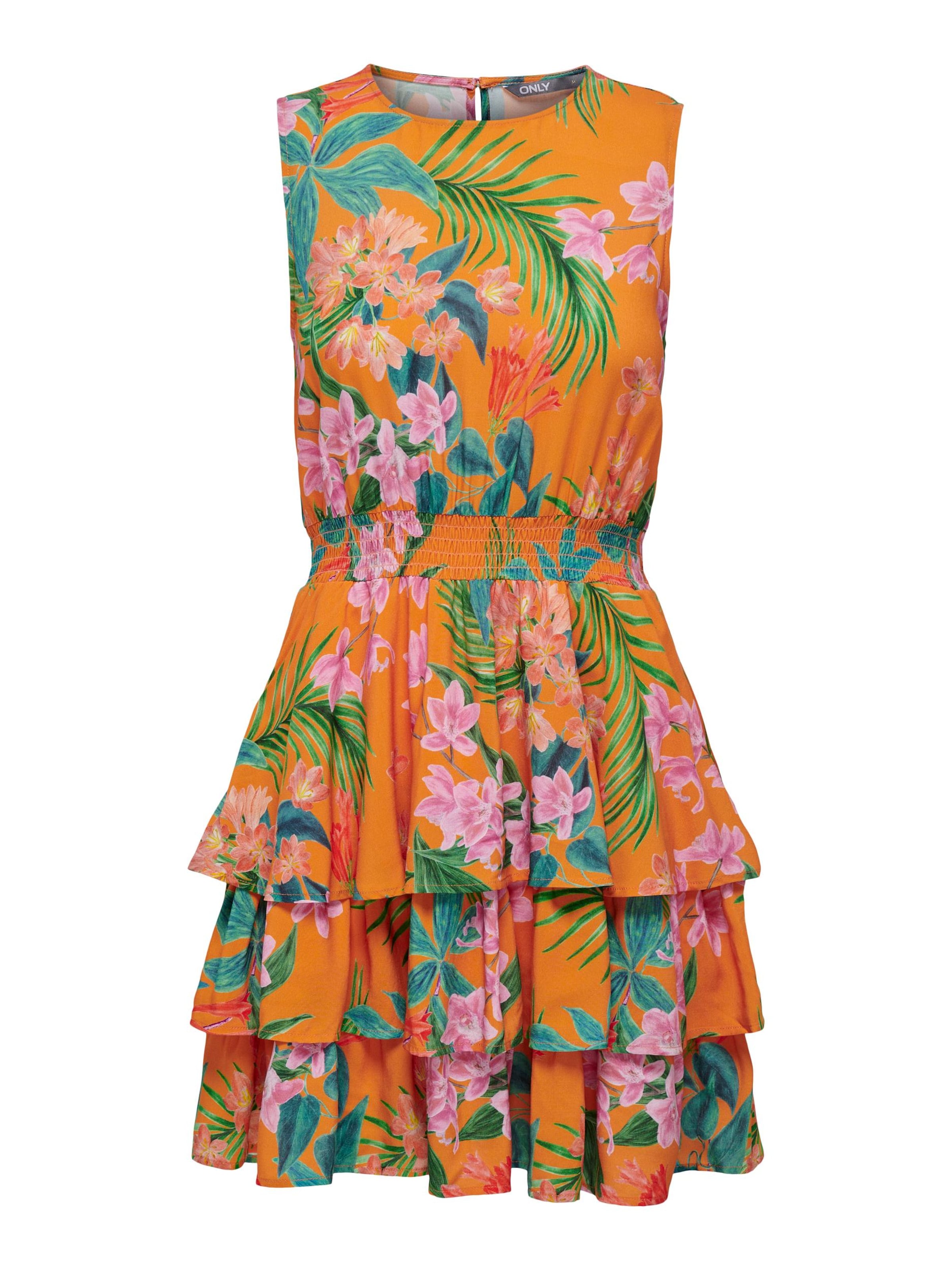 ONLY Summer dress 'TROPICA' in Orange: front