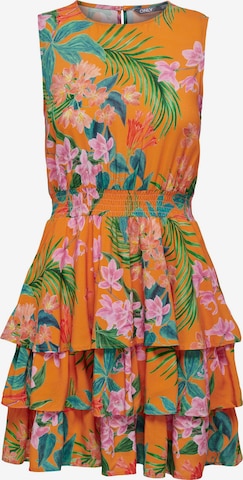 ONLY Summer Dress 'TROPICA' in Orange: front