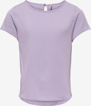 T-Shirt KIDS ONLY en violet : devant