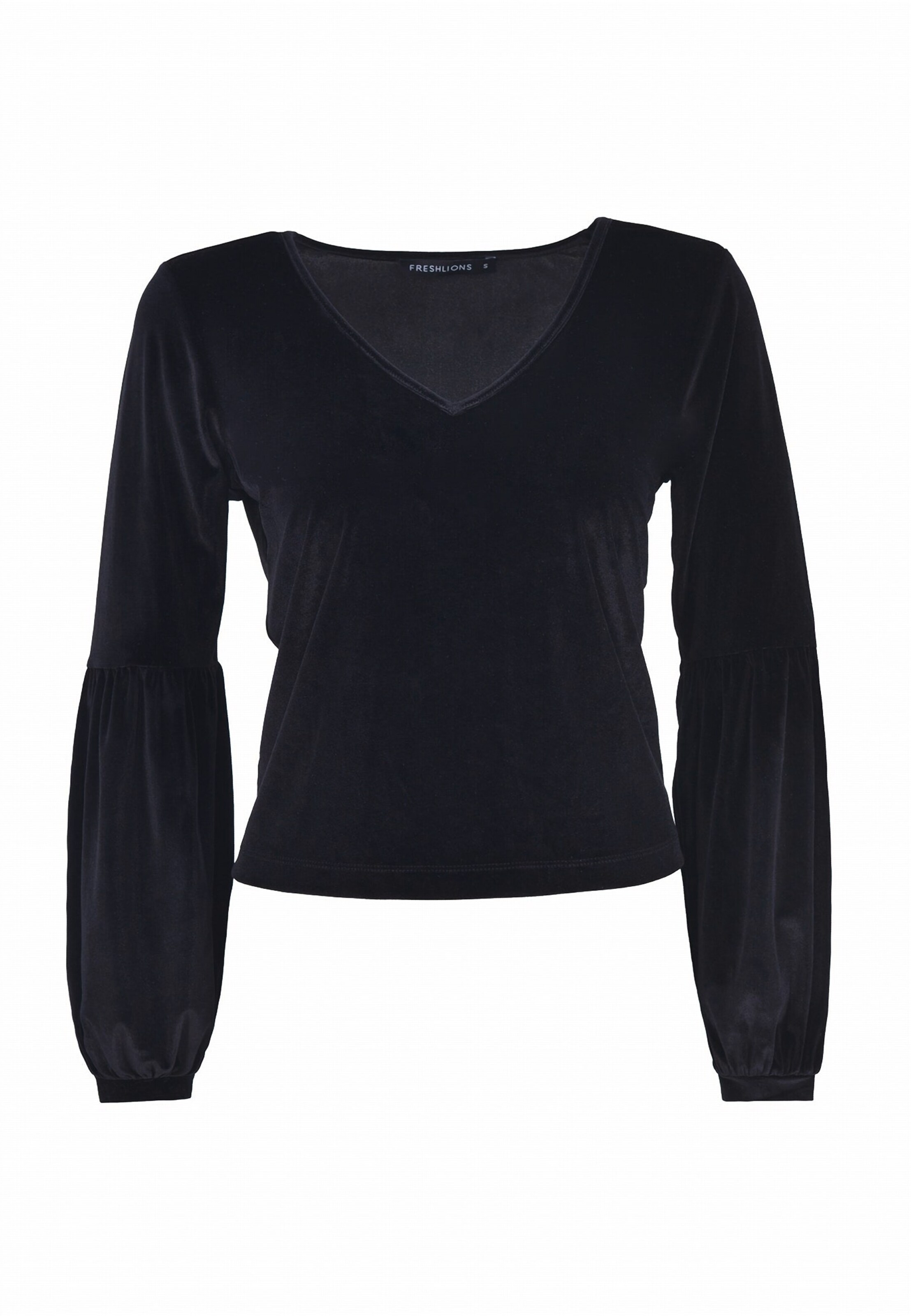 FRESHLIONS Shirt 'Viveka' in Zwart: voorkant