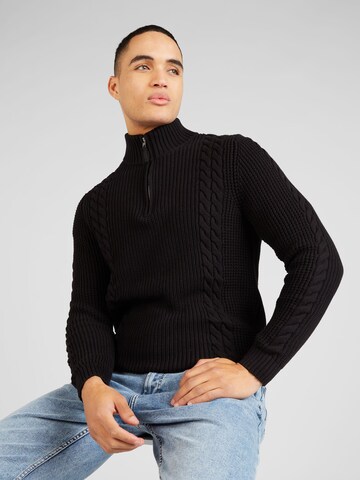s.Oliver Pullover in Schwarz: Vorderseite