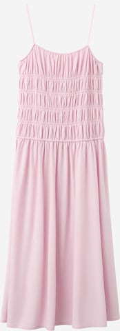 MANGO - Vestido de verano en rosa: frente