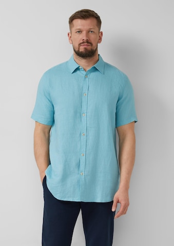 s.Oliver Regular fit Overhemd in Blauw: voorkant