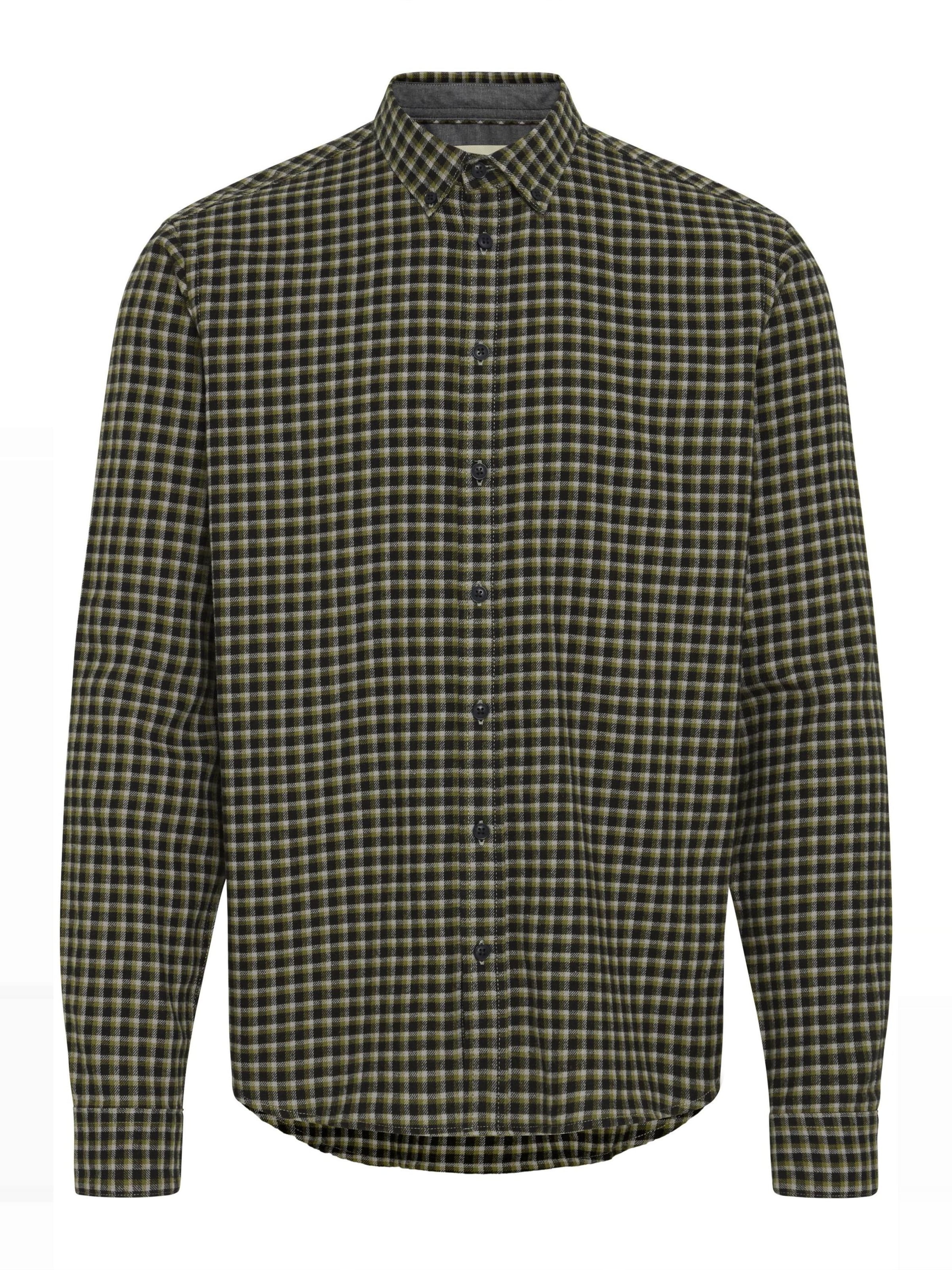 BLEND Regular fit Button Up Shirt ' BHATZE SHIRT ' in Grey: front