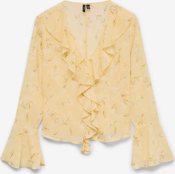 VERO MODA Blouse 'VMSigne' in Geel: voorkant