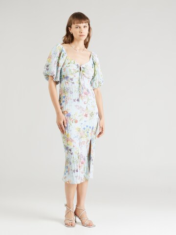 Gina Tricot Letní šaty – modrá: přední strana