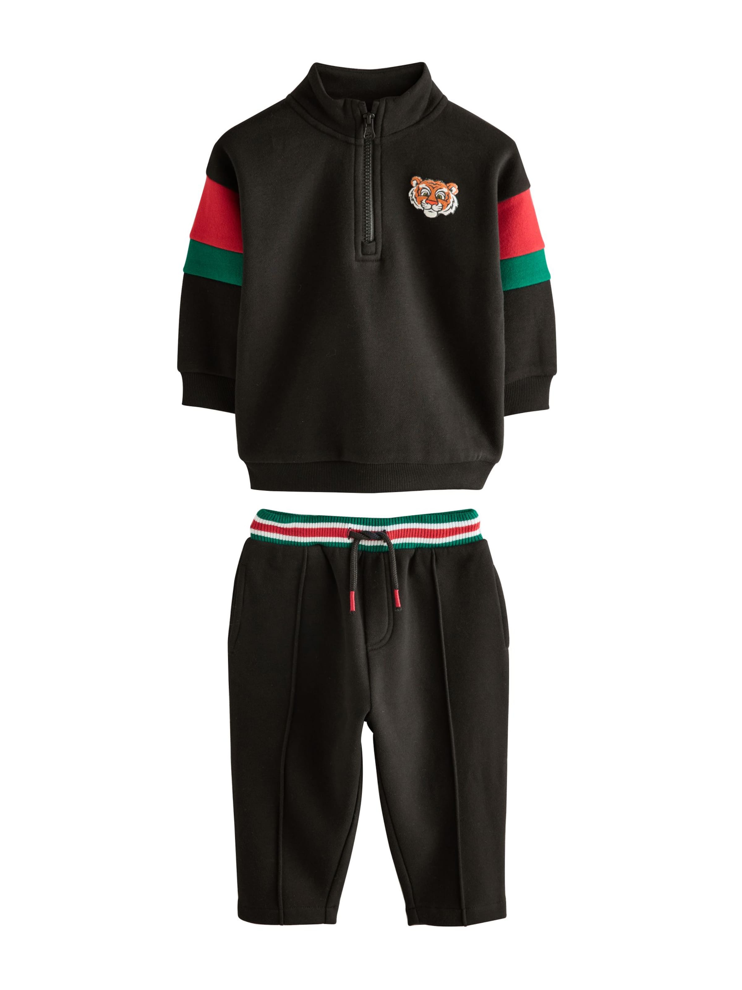 Next Träningsoverall i svart: framsida