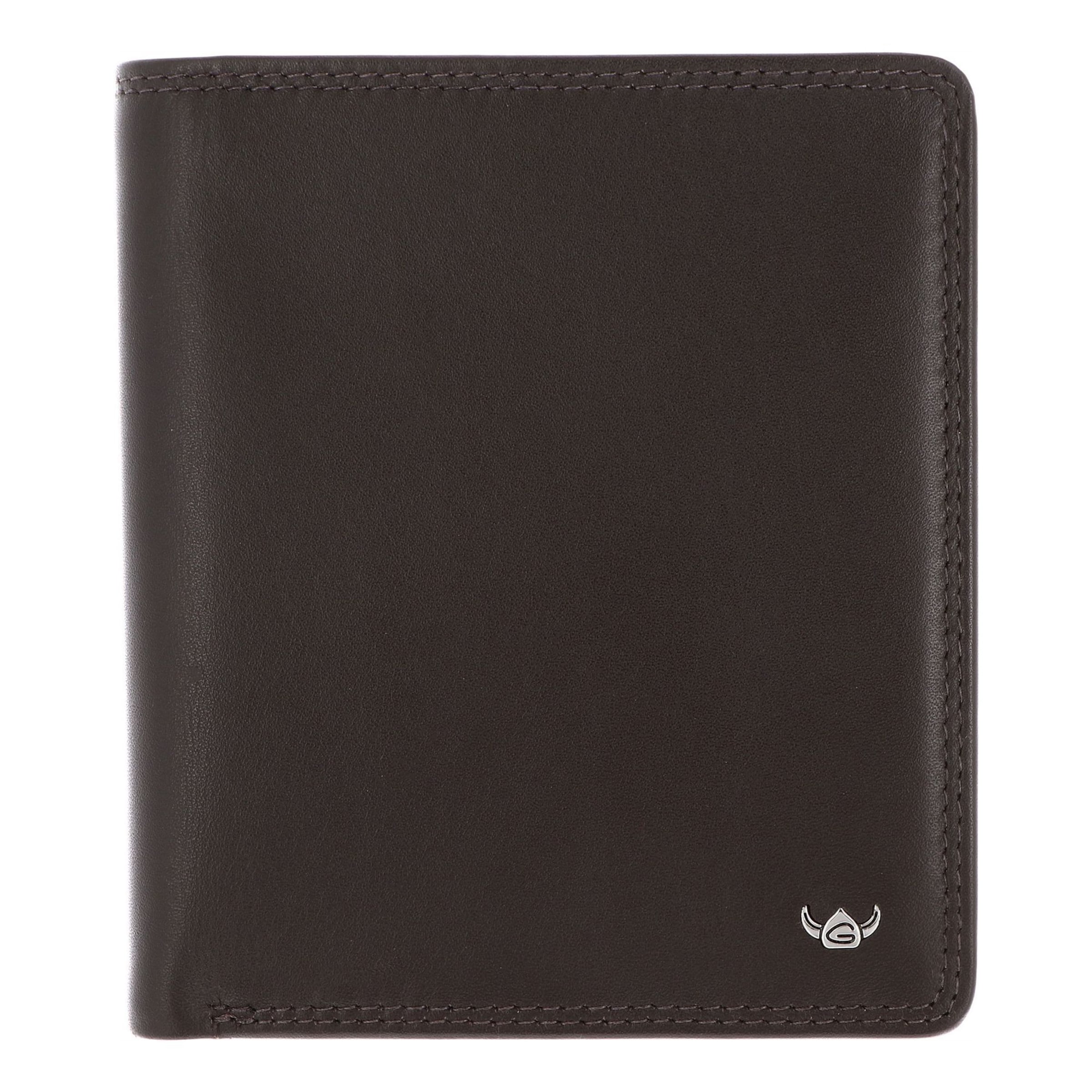 Porte-monnaies 'Polo' GOLDEN HEAD en marron : devant