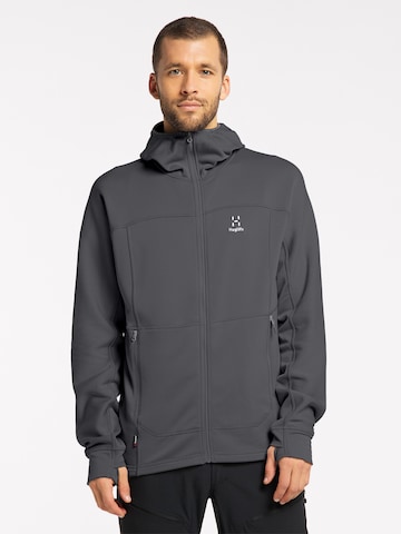 Haglöfs Athletic Fleece Jacket 'Betula' in Grey: front