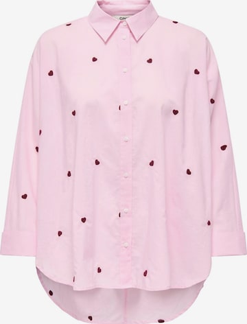 Camicia da donna di ONLY in rosa: frontale