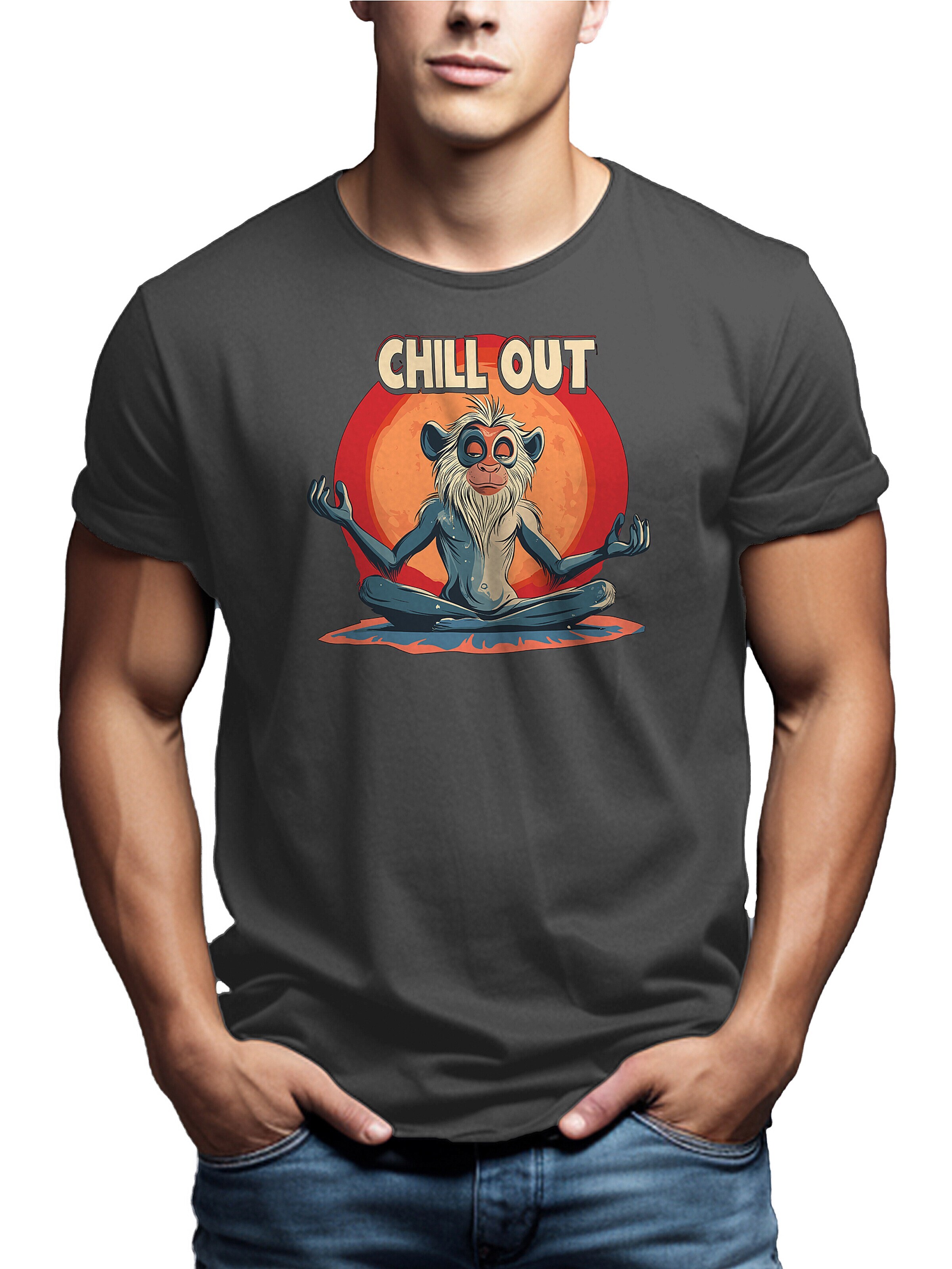 MAKAYA Shirt 'Ruf Chill' in Grey