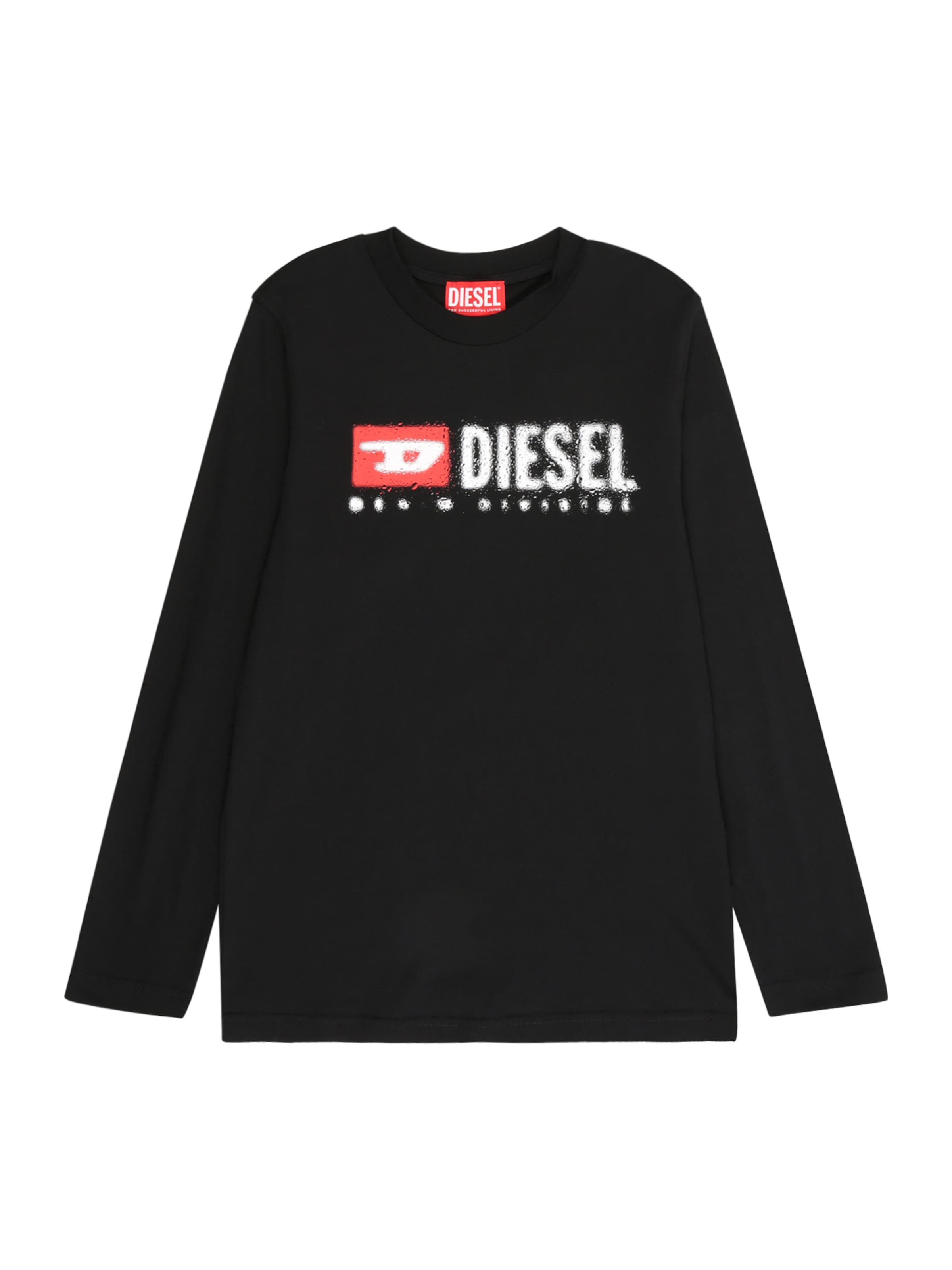DIESEL - Camiseta en negro: frente