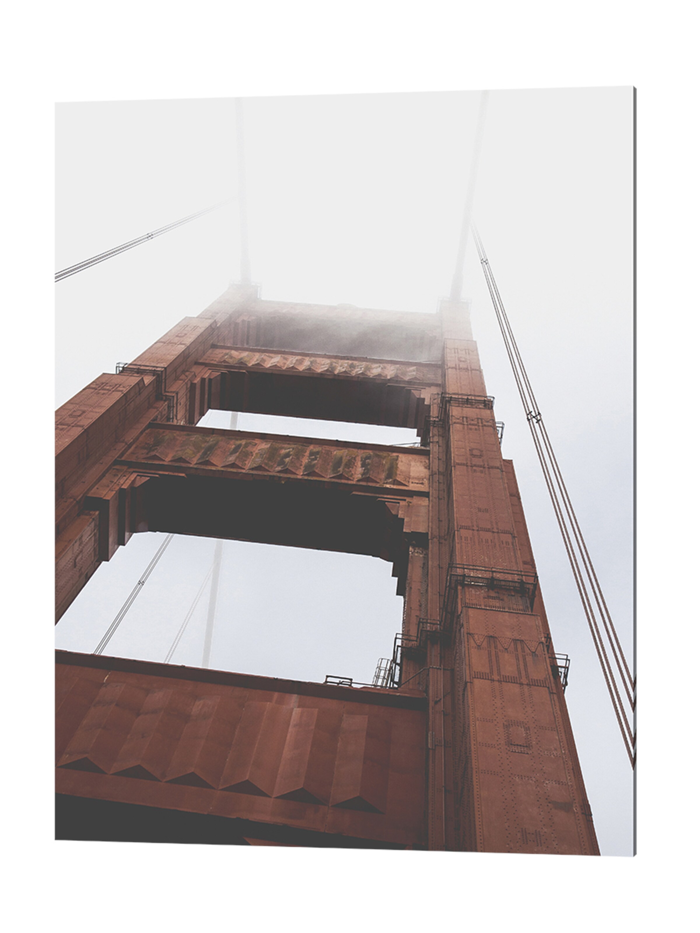 Liv Corday Bilder 'Golden Gate Bridge' in Grau: Vorderseite
