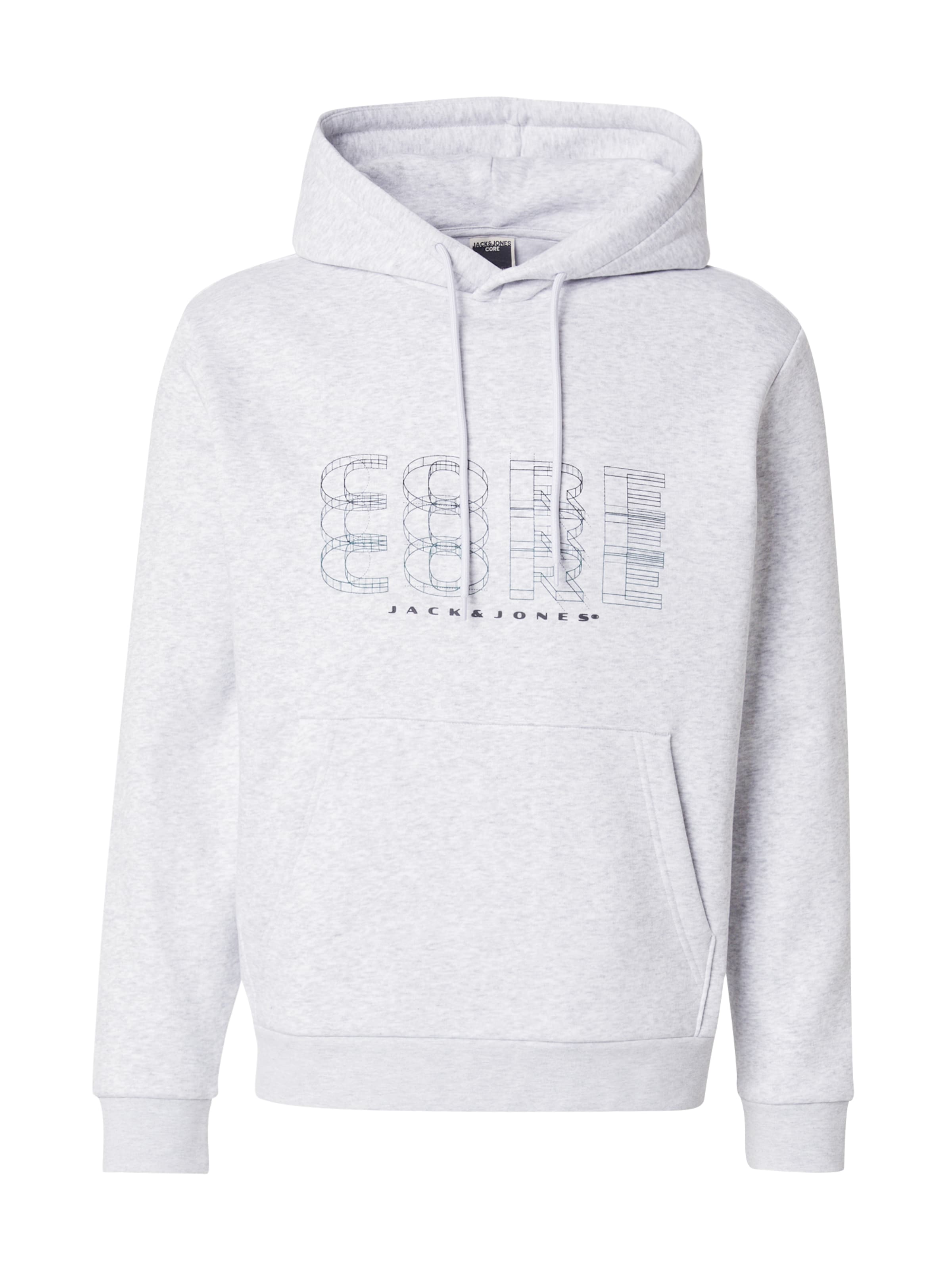 JACK & JONES Mikina 'JCOFUSION' - Biela: predná strana