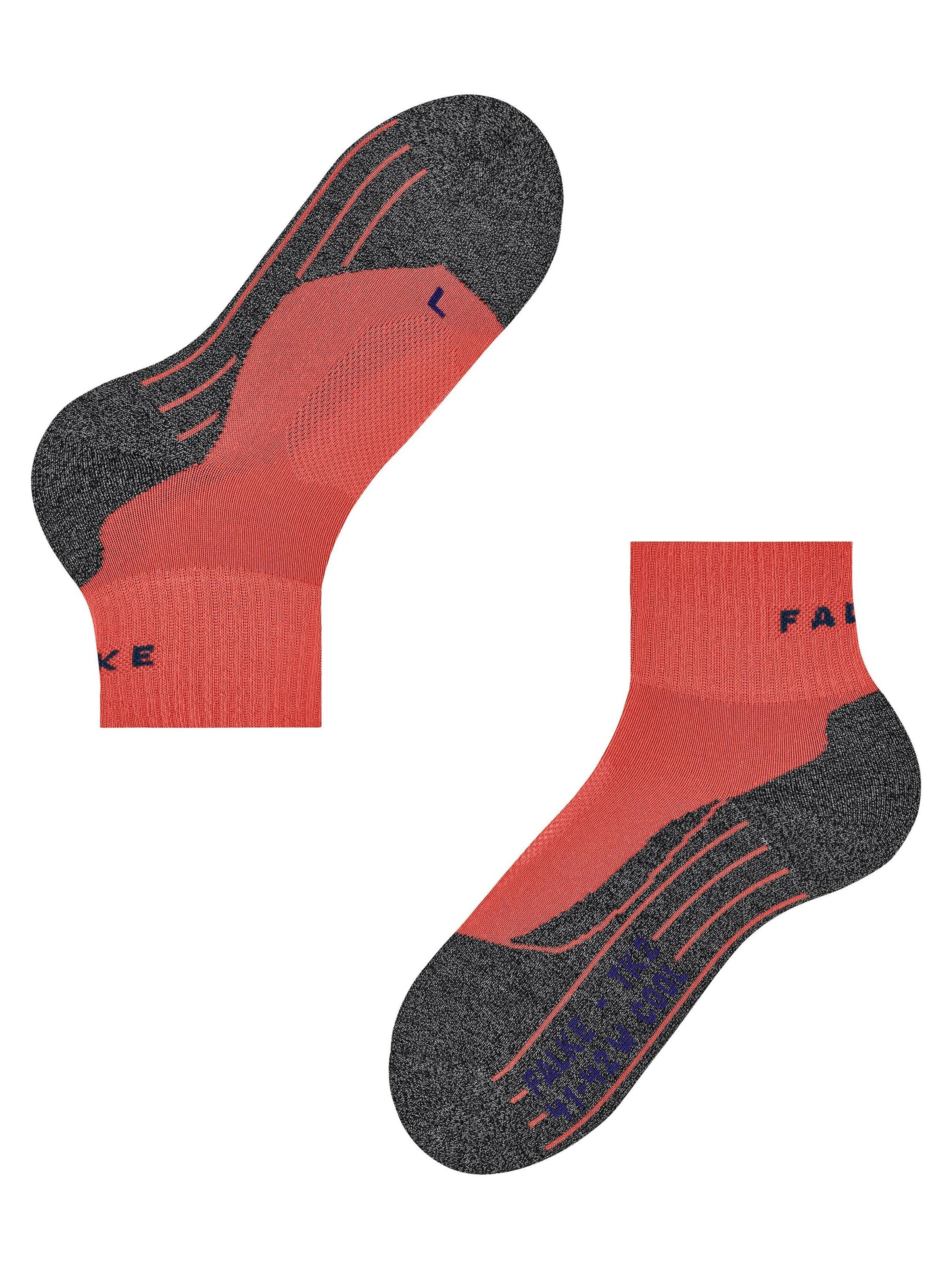 FALKE Athletic Socks 'TK2 Explore Cool Short' in Orange