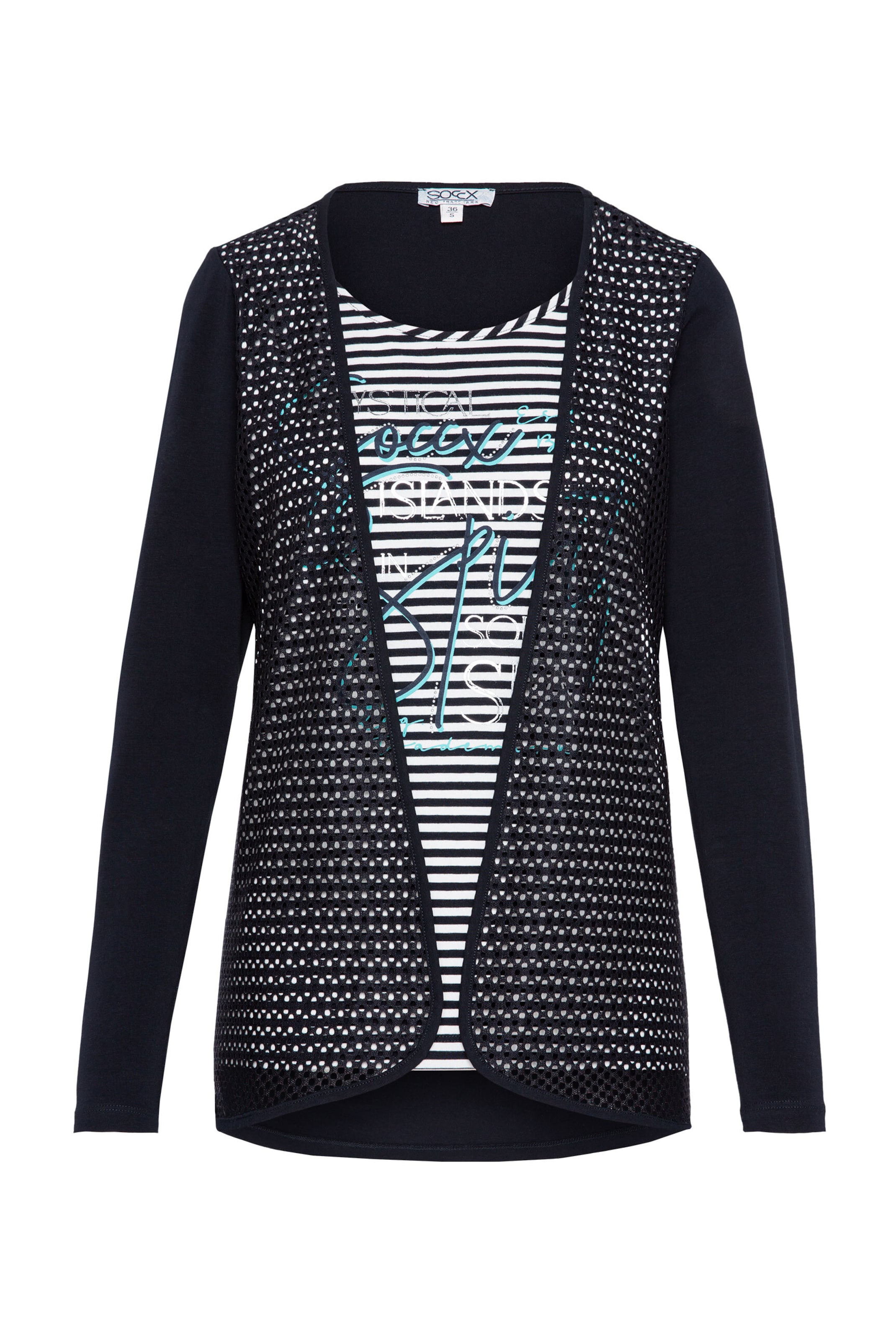 T-shirt Soccx en bleu : devant