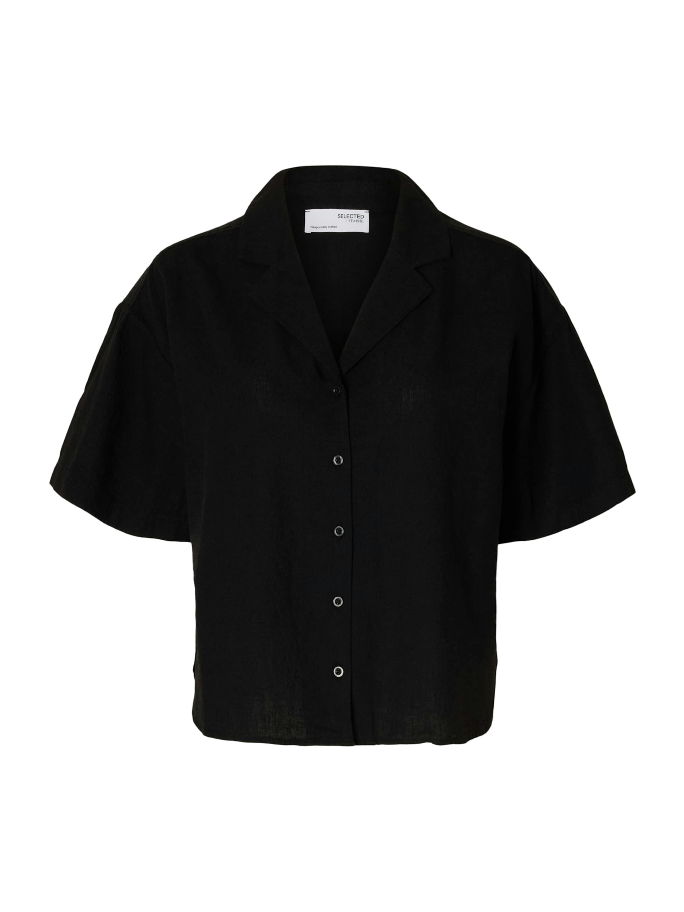 SELECTED Μπλούζα 'SLFLUISA' σε μαύρο: μπροστά