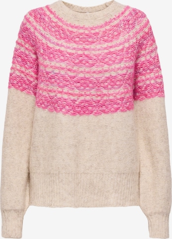 ONLY Sweter 'ONLSIDONA' w kolorze beżowy: przód