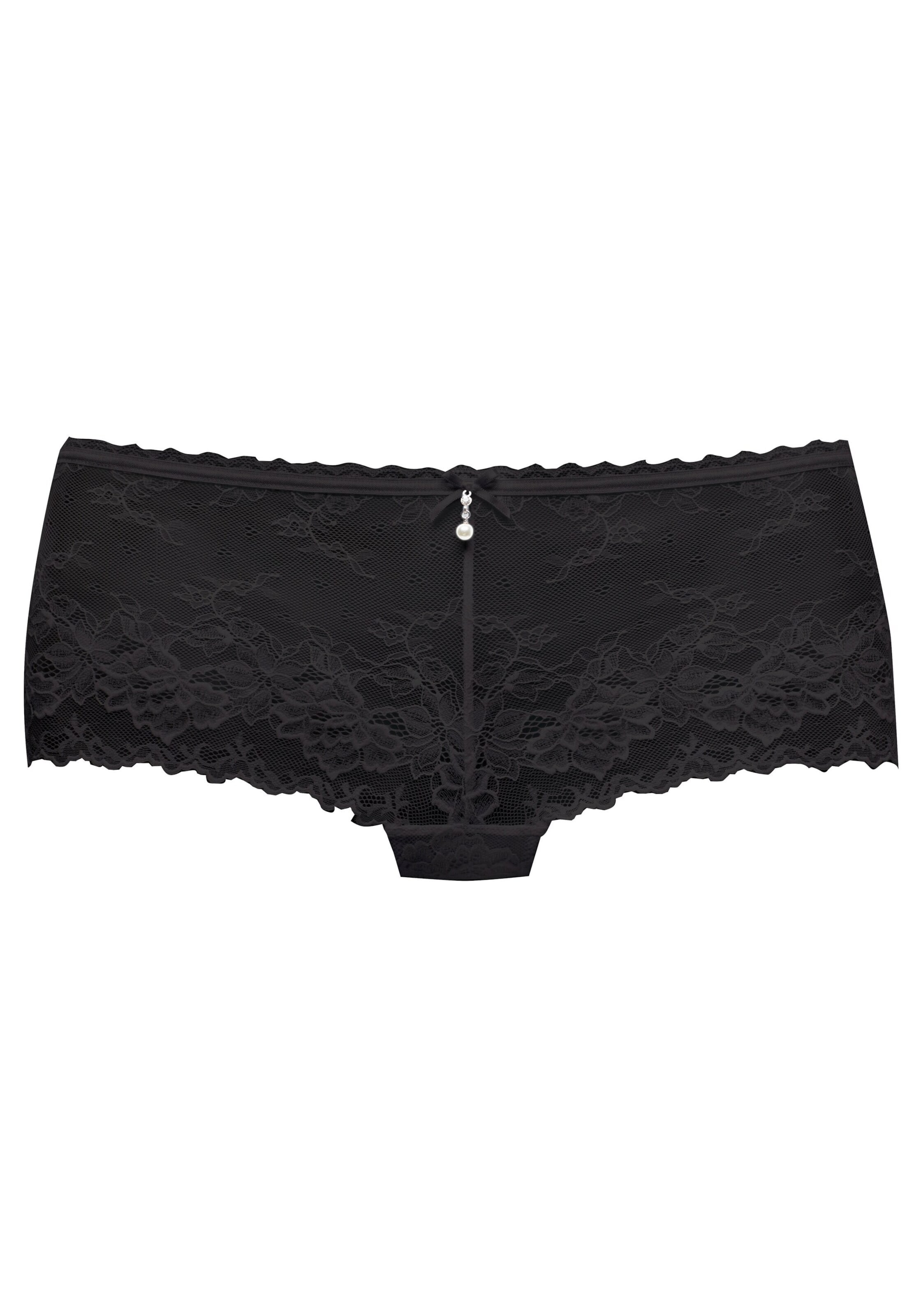 LASCANA Naiste bokserid, värv must: eest vaates