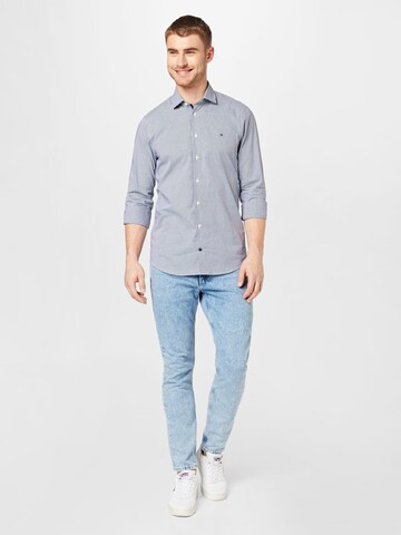 Tommy Hilfiger Tailored - Slim Fit Camisa em azul