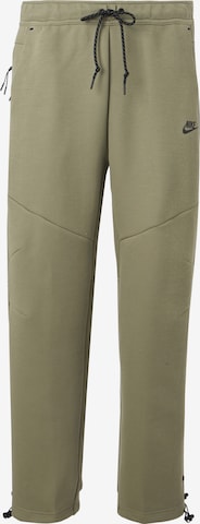 Nike Sportswear Pants 'TECH FLC' in Green: front