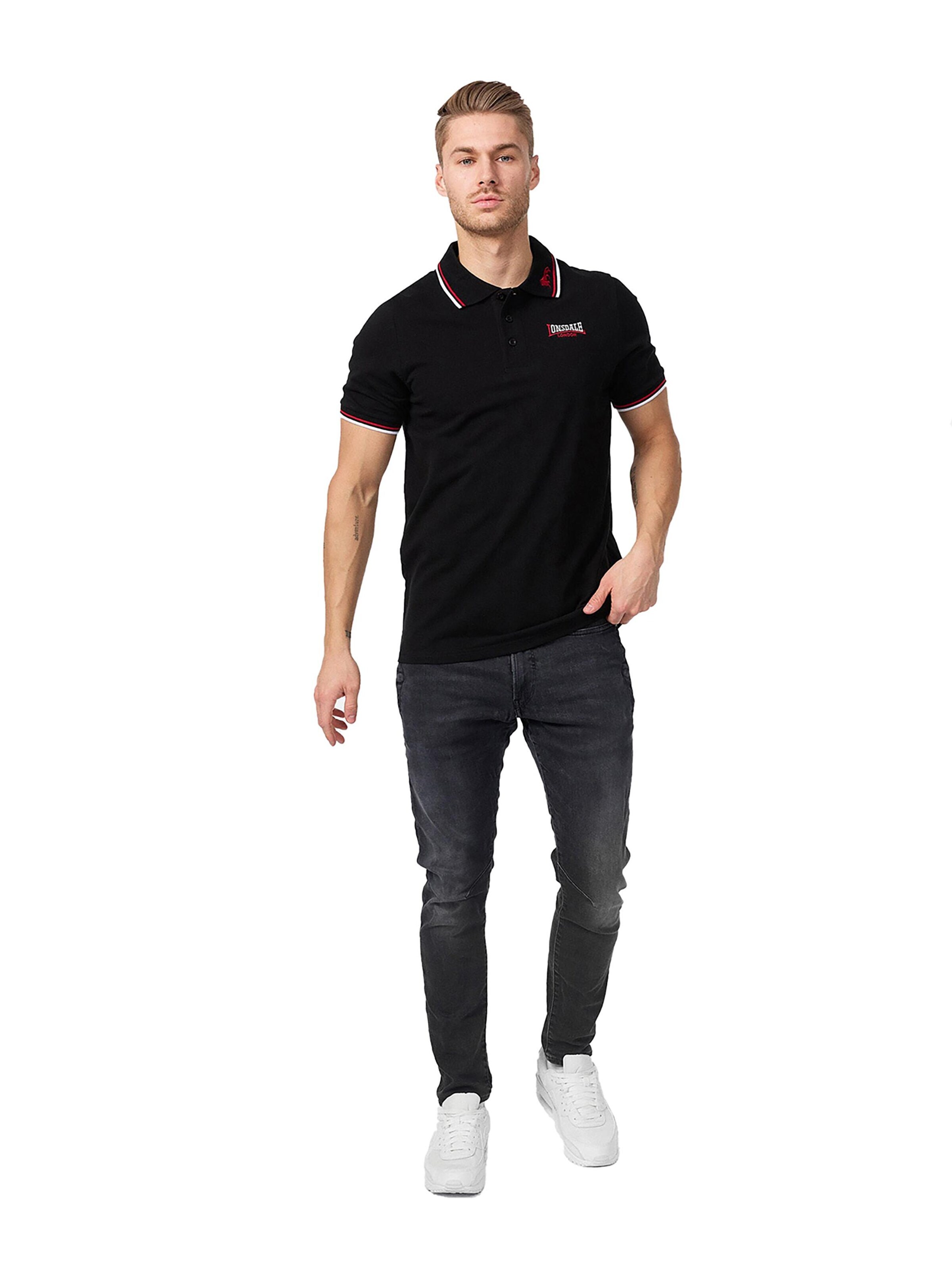 LONSDALE Shirt‌‌‌‌‌‌‌‌‌‌ in Schwarz