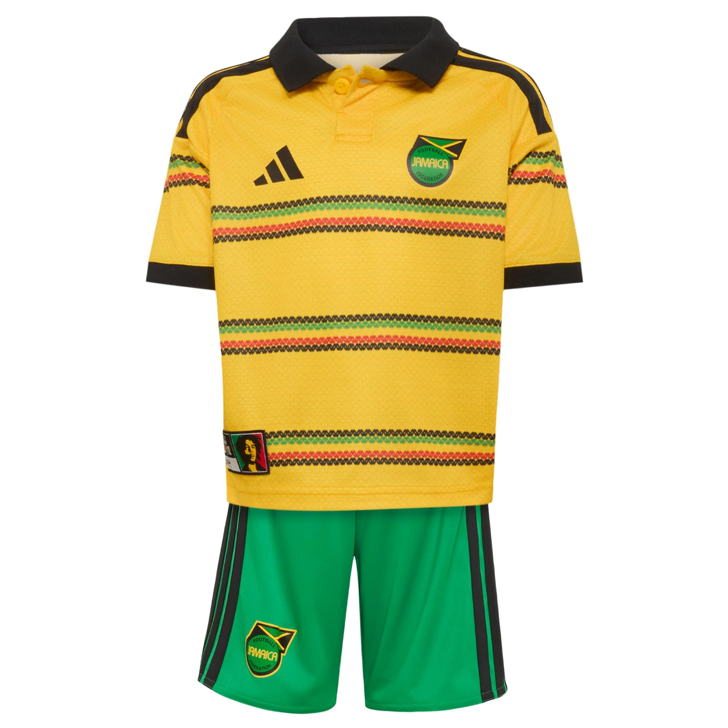 ADIDAS PERFORMANCE Functioneel shirt 'Jamaika 26 x Bob' in Geel: voorkant