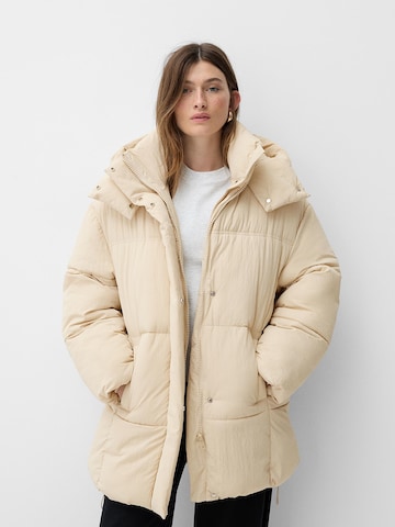 Bershka Mantel in Beige: Vorderseite