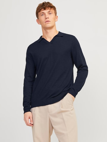 JACK & JONES Sweater 'Cigor' in Blue: front