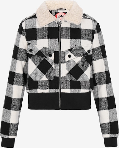 Demisezoninė striukė iš myMo ROCKS, spalva – pilka / juoda / balkšva, Prekių apžvalga