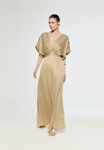 Lola Casademunt Maxikleid in Beige: Vorderseite